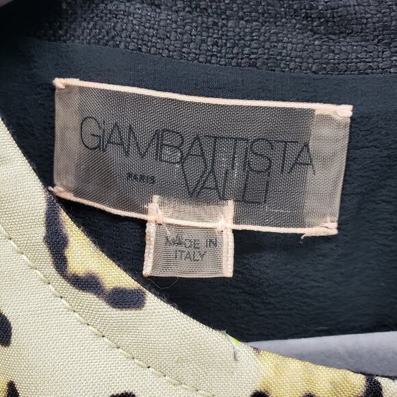 Giambattista Valli Paris Women's Linen Silk Color Block Sheath Dress Size 44 - Picture 8 of 13